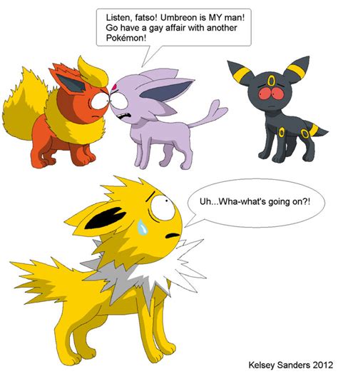 Sp Flareon And Espeon Argue By Kelseyedward On Deviantart