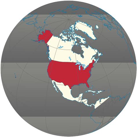 ملفunited States On The Globe North America Centeredsvg المعرفة