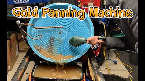 Gold Panning Machine Garage Test Youtube