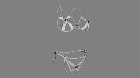 3d Model Sexy Lingerie Ss13 Vr Ar Low Poly Cgtrader