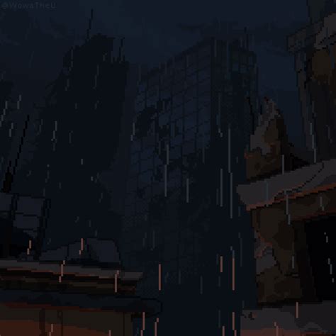 Pixel Art Rain Animation Gifs Pixel Art Pixel Scenery Vrogue Co