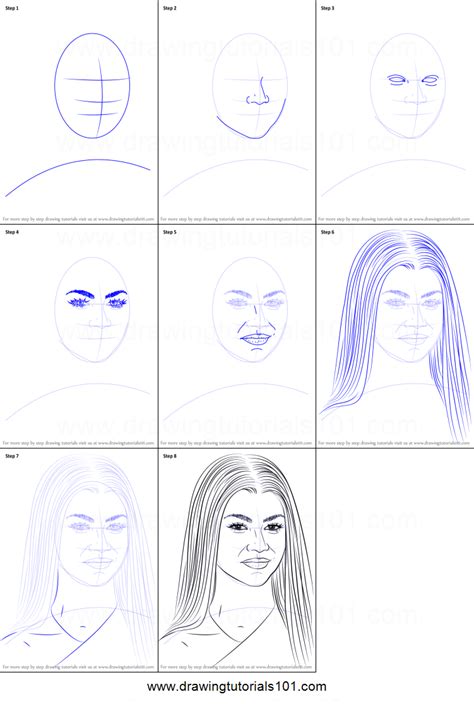 How To Draw Zendaya Printable Step By Step Drawing Sheet