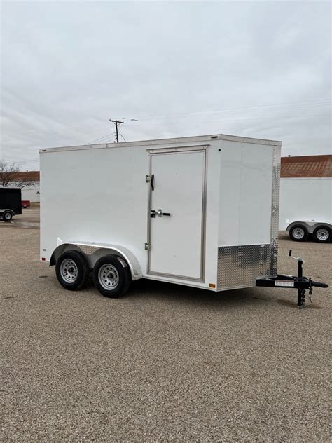 Stallion 6x12 Tandem Axle Cargo Trailers Texas Built Factory Pick Up