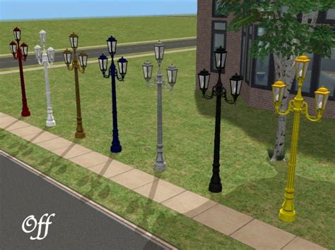 Mod The Sims 17 New Tri Light Street Lamps