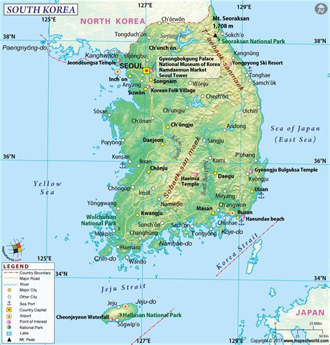 Large South Korea Map Image Large South Korea Map Hd Picture