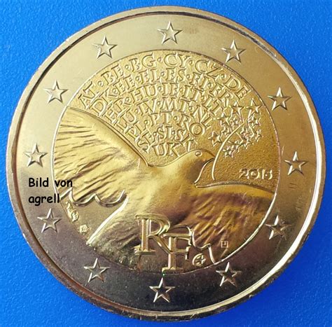 2 Euro Gedenkmünze Frankreich 2015 70 Jahre Frieden Und Sicherheit In