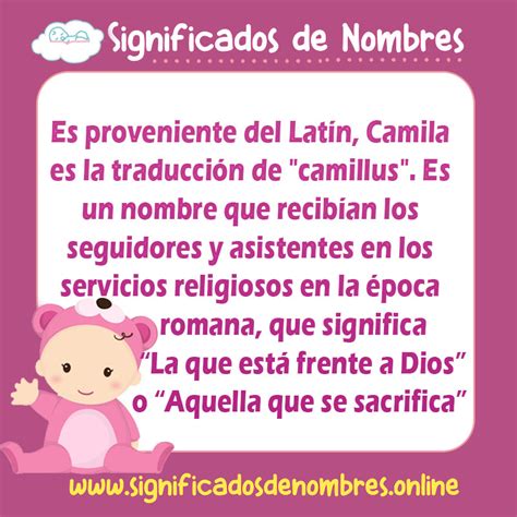 Significado De Camila 【 Origen Personalidad Y Apodos
