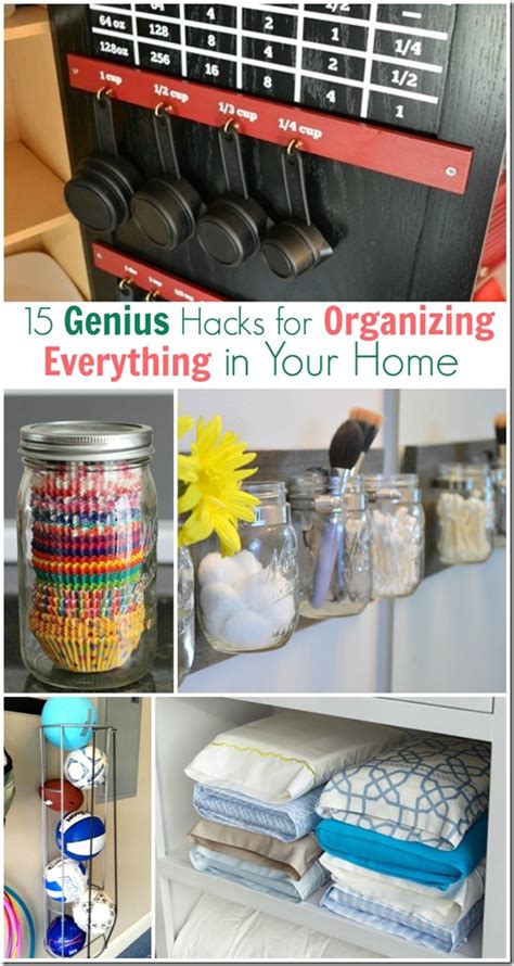 15 Genius Organizing Hacks For Your Home • Faith Filled Food For Moms