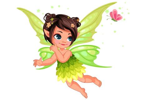 Beautiful Little Nature Fairy Flying 587601 Download Free Vectors