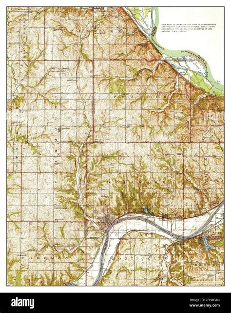 Bonner Springs Kansas Map 1940 162500 United States Of America By