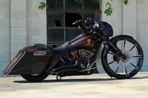 2012 custom harley davidson street glide verdict. Custom Orange and Black Harley-Davidson Motorcycle ...