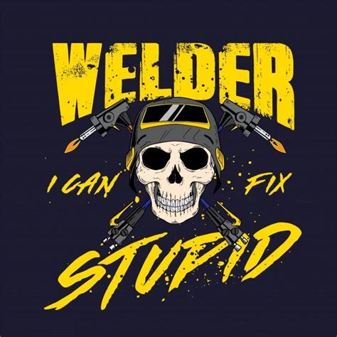 Premium Vector Welder Skull Profession Welders Welding Logo