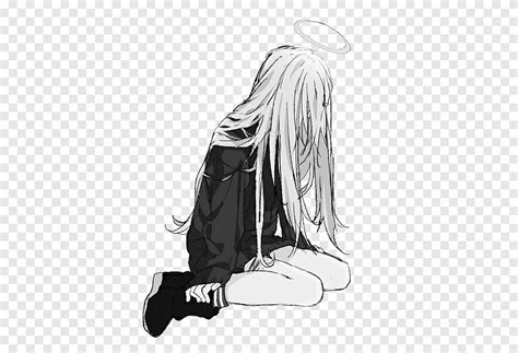 White Hair Anime Girl Sad Anime Wallpaper Hd