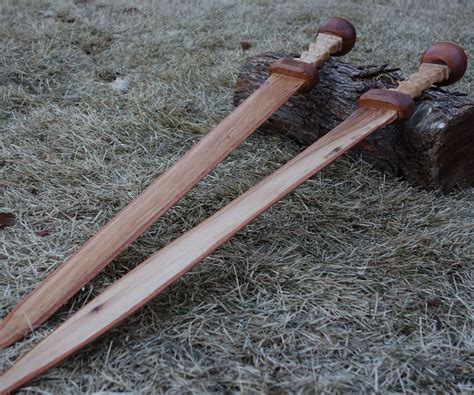 Wooden Gladius Swords Instructable Build Wood Projects For Beginners