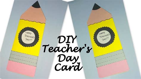 Part 1diy Teachers Day Card Quick And Easy Teachers Day Card