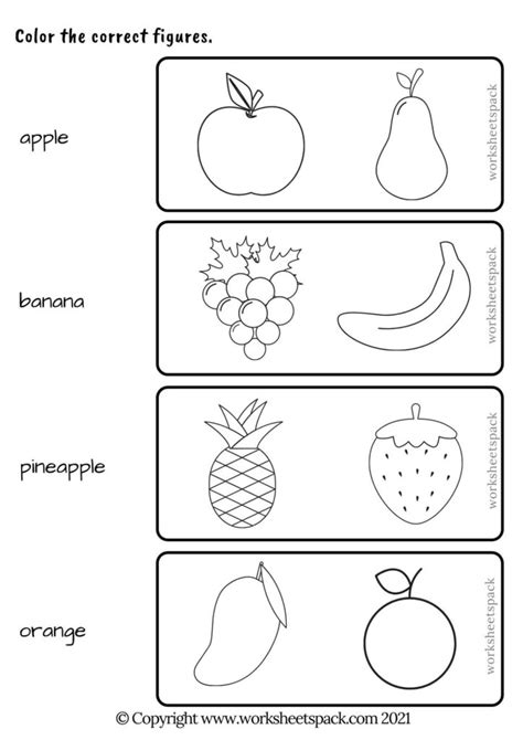 Fruits Activities For Preschoolers Worksheetspack