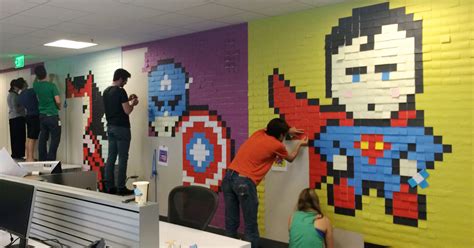 Bored Employee Uses 8024 Post It Notes To Transform Boring Office