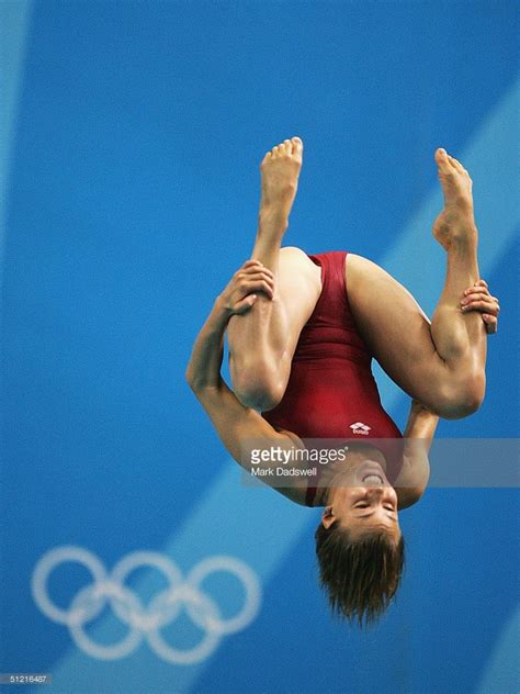 Tania Cagnotto Of Italy Competes In The Womens Diving 3 Metre