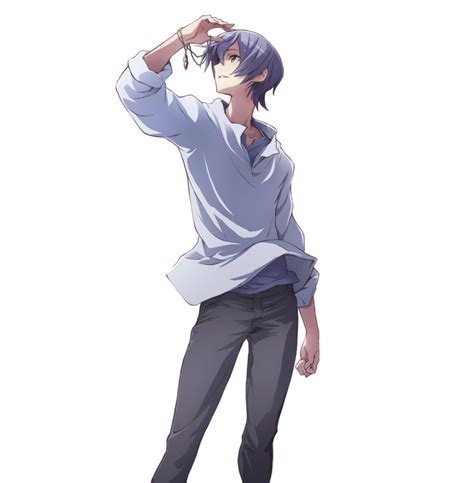 Minato Fumi Arashi Teppei Captain Earth Highres Official Art S Boy Jewelry Looking Up