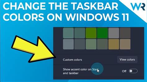 How To Change The Taskbar Color In Windows 11 Youtube