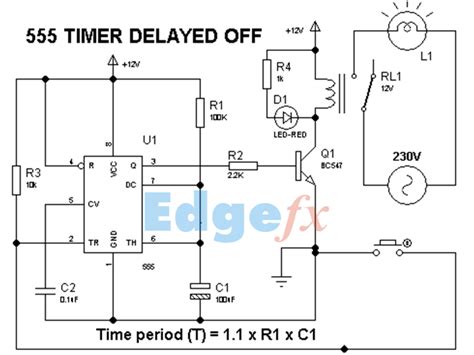 555 Timer Delay Off Circuit Diagram Eeweb