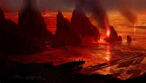 Star Wars So Deadly So Beautiful Mustafar Lava Scape Star Wars