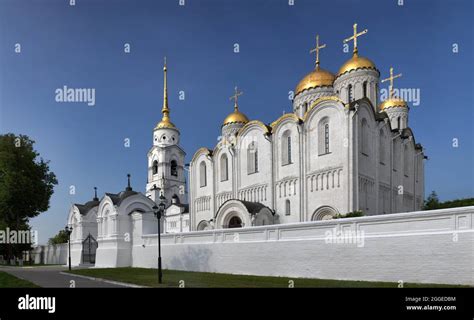 Holy Dormition Cathedral Assumption Cathedral Vladimir Russia Stock