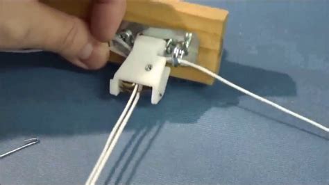 How To String A 3 String Cord Lock For Roman Shades Youtube