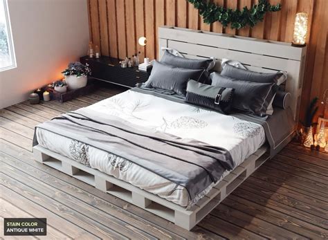 The Queen Pallet Bed Pallet Furniture Bedroom Pallet Bed Frames