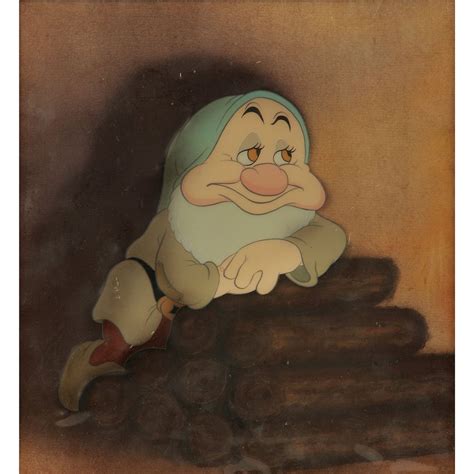 Sleepy Original Production Cel From Snow White And The Seven Dwarfs On