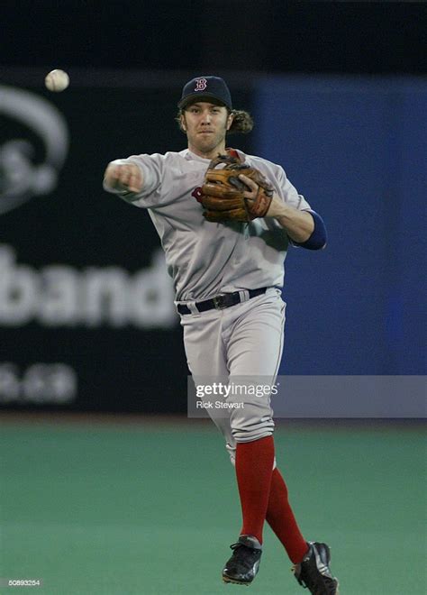 Mark Bellhorn Of The Boston Red Sox Throws To First Base During The