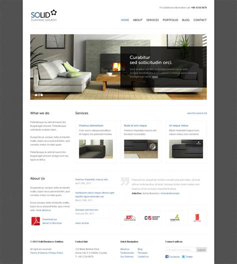 Shopping for furniture that suits your style and budget can be quite challenging. 8 Best Furniture Website Templates - Bashooka