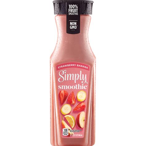 Simply Smoothies Strawberry Banana Juice 100 Bottle 32 Oz From Safeway Instacart