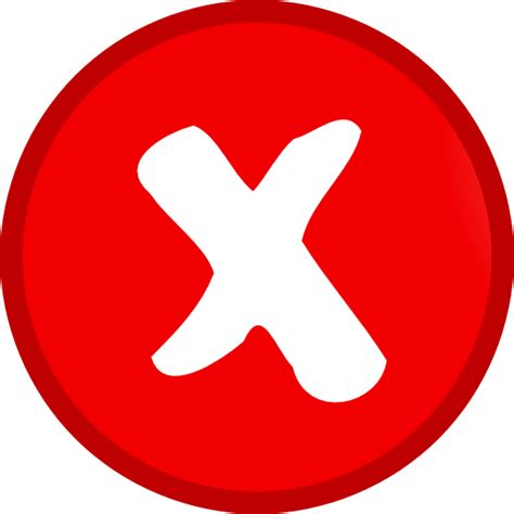 Small Red X Mark Clip Art At Vector Clip Art Online