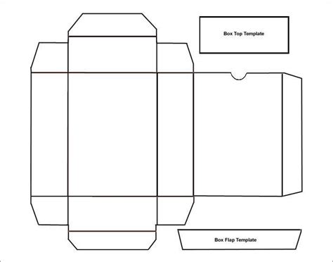 36+ Box Template | Box template, Box template printable, Photo card box