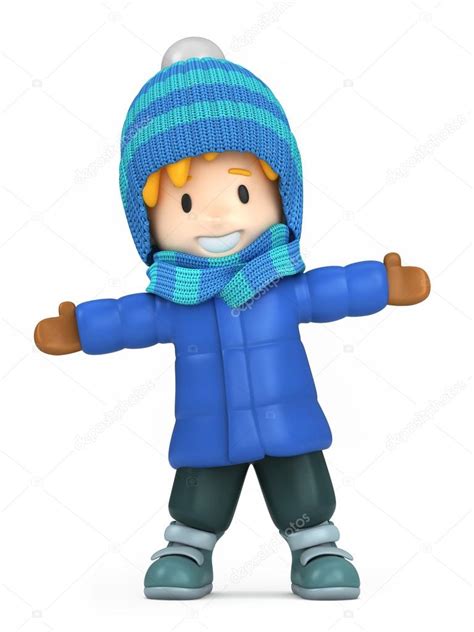 Boy Wearing Winter Clothes — Stock Photo © Gouraudstudio