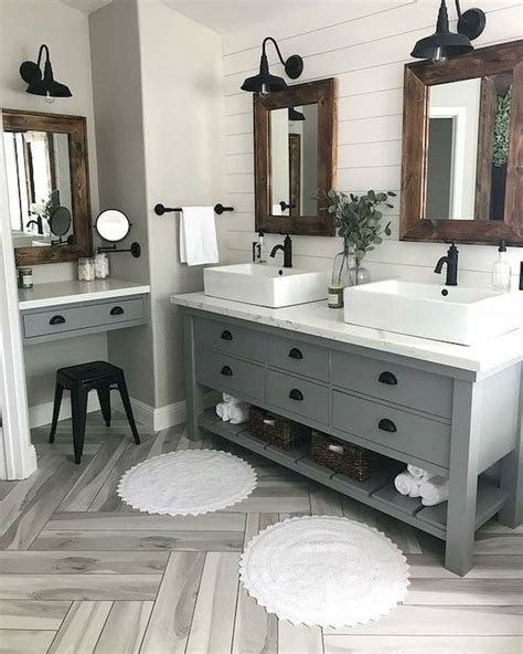 Luckily, there isn't much we needed to do with the tub, so this farmhouse style bathroom makeover mainly consisted of just a few parts: Farmhouse Bathroom Decor: 23 Stylish Ideas to Inspire You