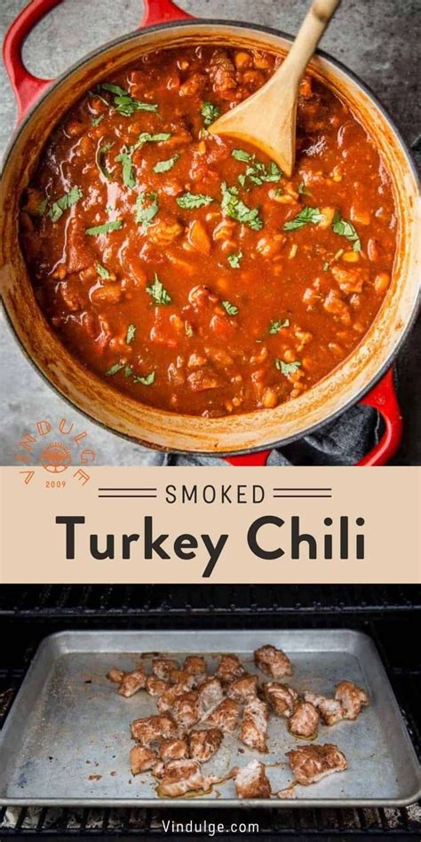Smoked Turkey Chili With Serrano Peppers Recipe In Smoked