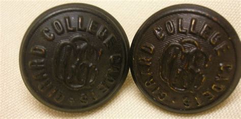2 Vintage C1900s Buttons Girard College Cadets Buttons Philadelphia Pa
