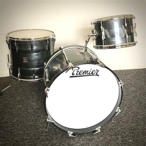 Vintage Premier Drum Kit 60s Pre International 20 16 12 In