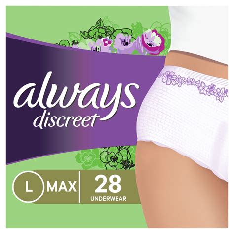 Always Discreet Maximum Protection Incontinence Underwear For Women