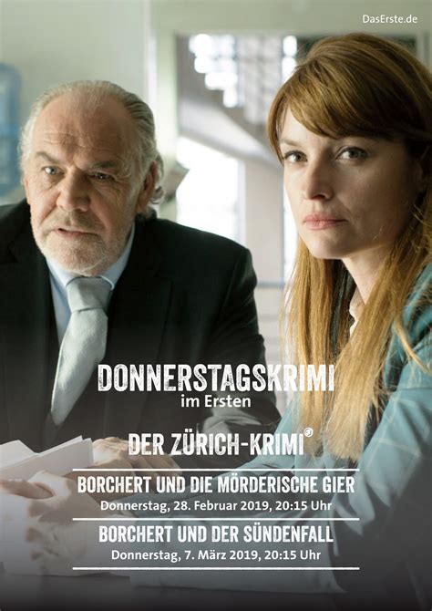 Der Zürich-Krimi: Borchert und die mörderische Gier - Film 2019 ...