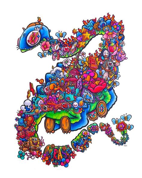 Gawx Art En Instagram “big Dino Doodle 🦕 Spent A Week Working On This