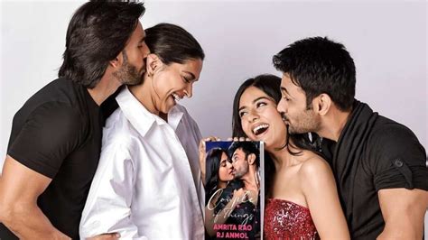 Ranveer Singh Kisses Deepika Padukone As They Unveil Amrita Rao Rj Anmol S Book Bollywood