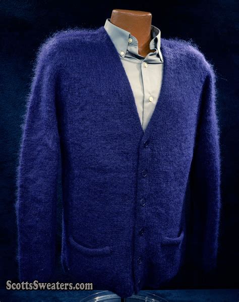609 067 New Mens Mohair Cardigan Sweater By Sibling