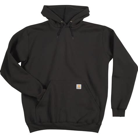 Carhartt Mens Hooded Pullover Sweatshirt Black 3xl Big Style