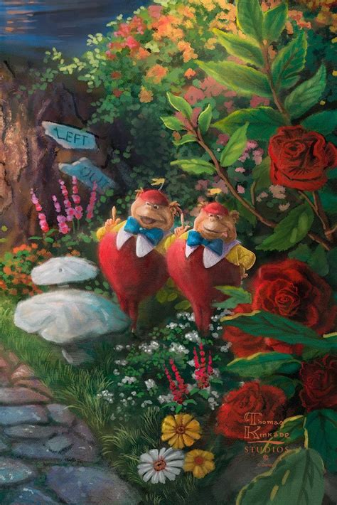 Disney Alice In Wonderland Limited Edition Art Thomas Kinkade