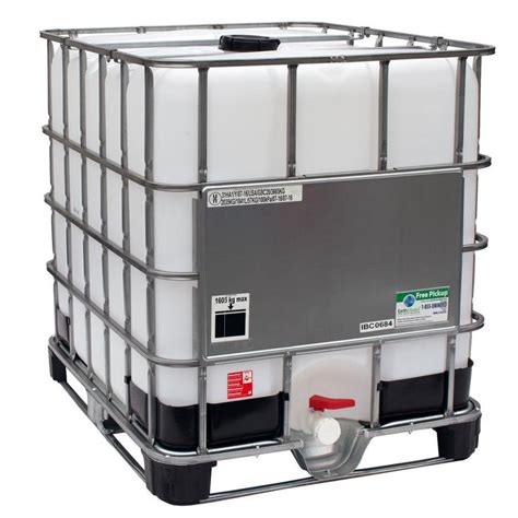 Gcube 275 Gal Transportable Storage Tank Ibc With Cage And Integrated Pallet Ibc275h N The