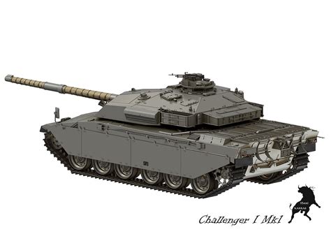 Challenger I Mk1 3d Model Max Obj Fbx