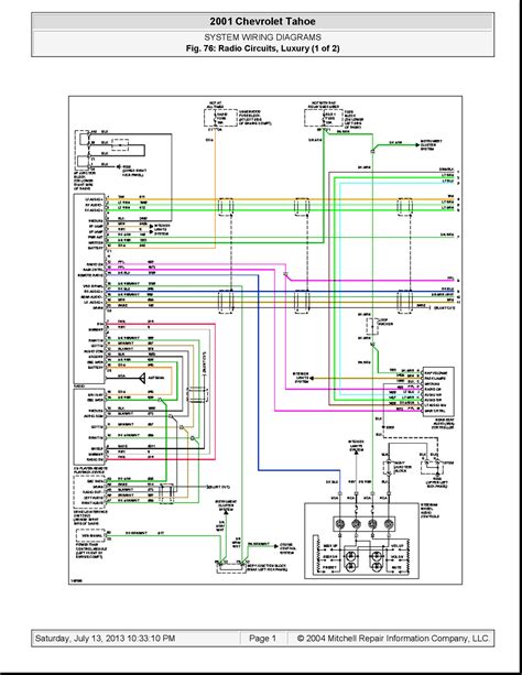 This pictorial diagram shows us the. 26 2001 Chevy Tahoe Radio Wiring Diagram - Wiring Diagram List